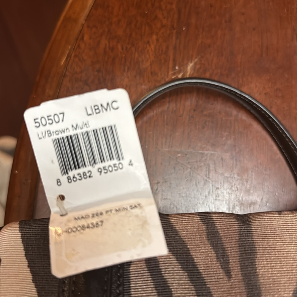 Coach Madison Zebra Print Mini Satchel Bag  Crossbody strap include - Picture 11 of 15